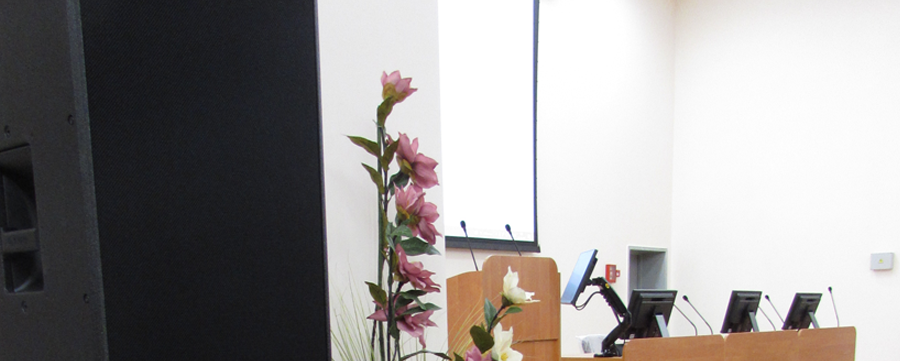 Мультимедийная система для актового зала минской Детской инфекционной больницы